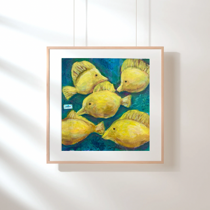 Yellow Tang Art Print – Maria Singleton Art